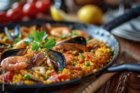  Paella Valenciana: Eine Symphonie aus Meeresfrüchten und saftigem Hähnchen!